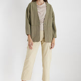 Light Weight Single Button V-Neck Jacket