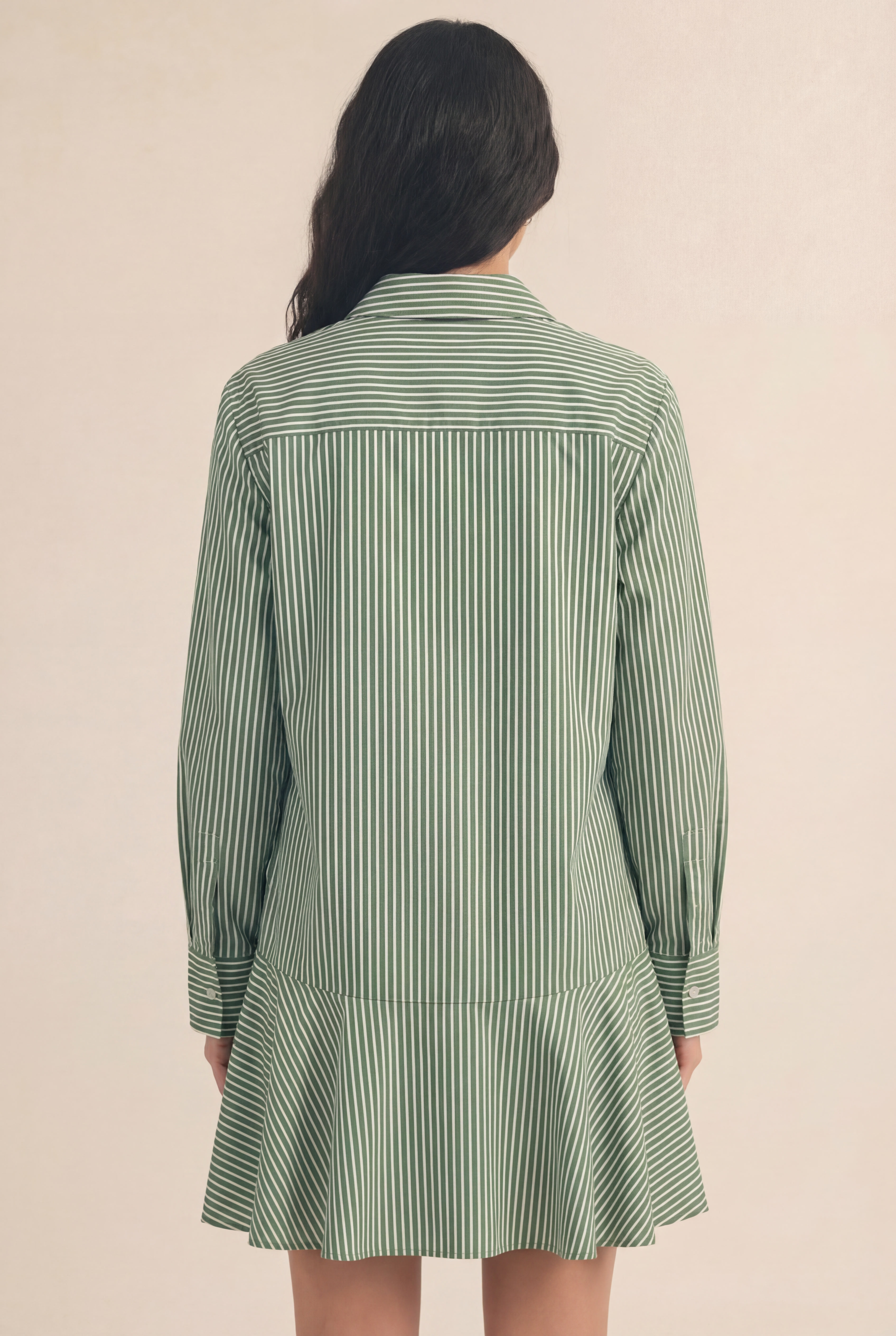 Long Sleeve Striped Mini Dress (detail view 2)