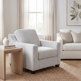 The Luna Modern Upholstered Accent Chair (detail view 3)