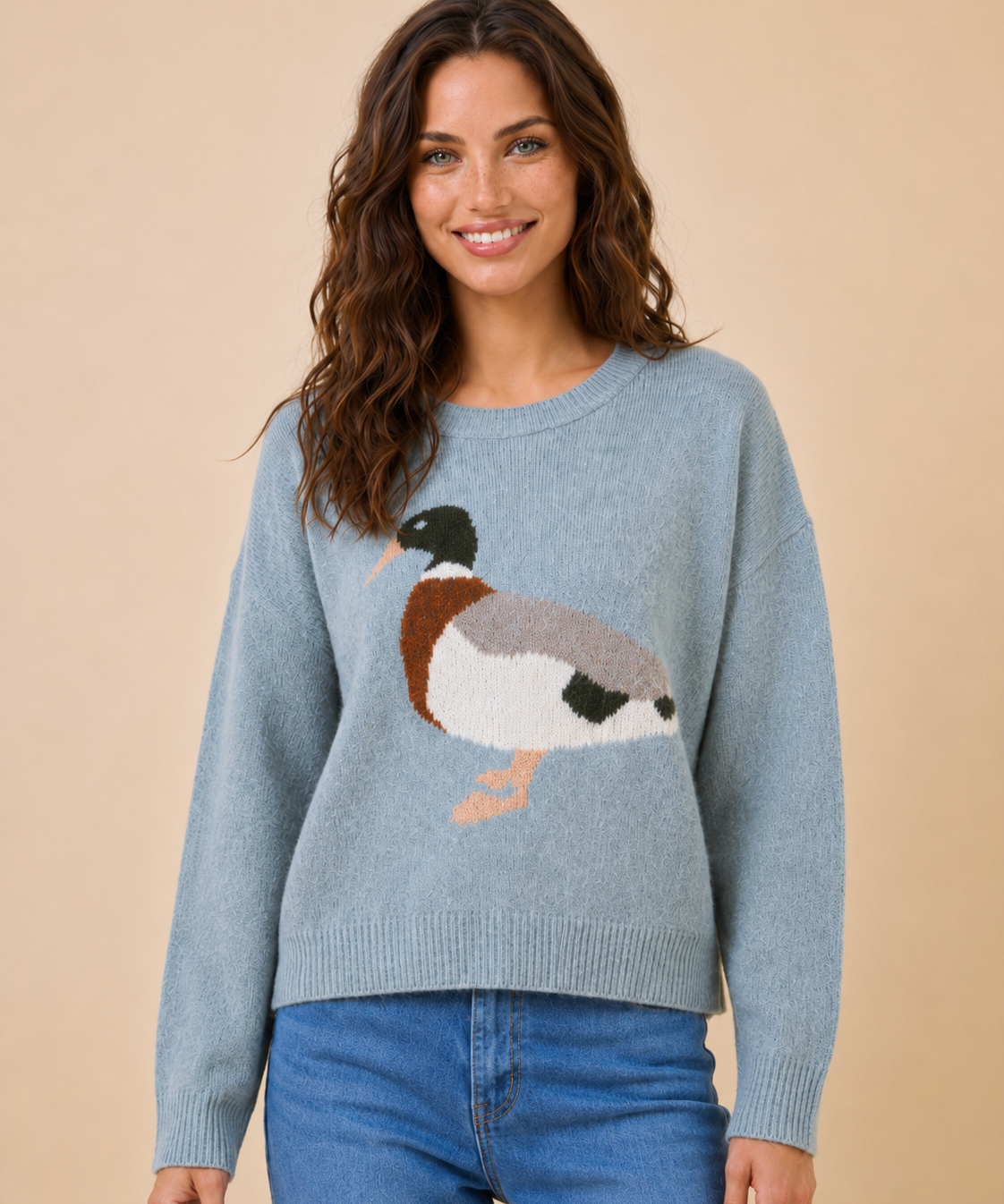 Mallard Duck Knit Sweater