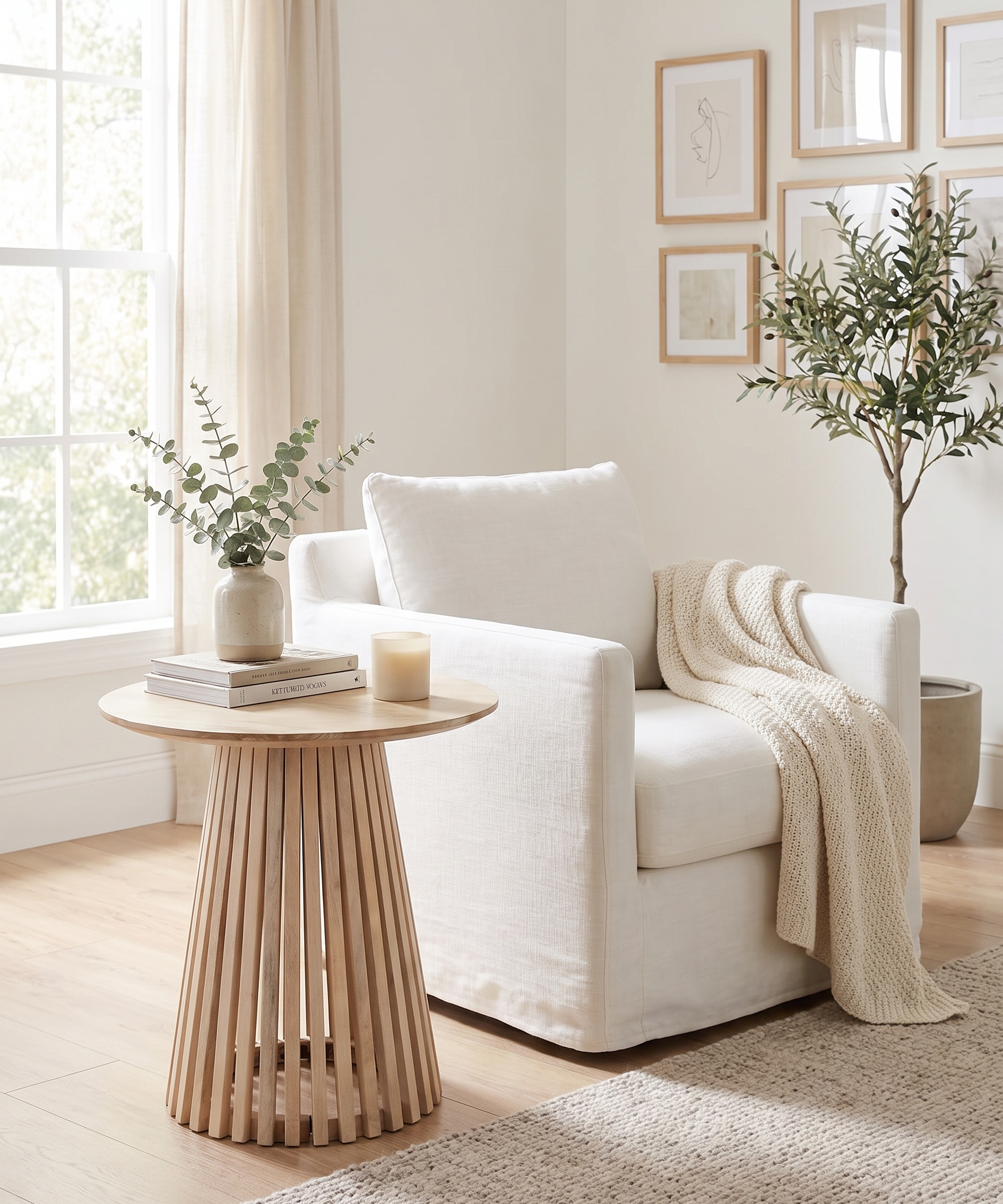 Mango Wood End Table