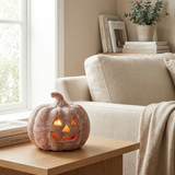 Mini Terracotta Jack-O-Lantern Pumpkin