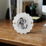 Mini White Circle Frame