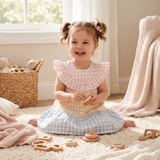 Mixed Gingham Toddler Dress