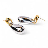 My Sister's Cottage | Waterproof | Mixed Metal Drop Earrings (detail view 4)