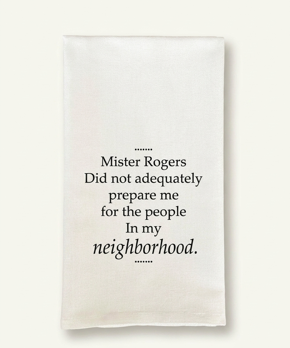 Mister Rogers Tea Towel (detail view 2)