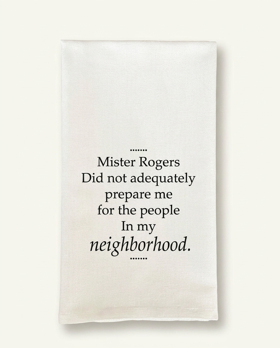 Mister Rogers Tea Towel (detail view 2)