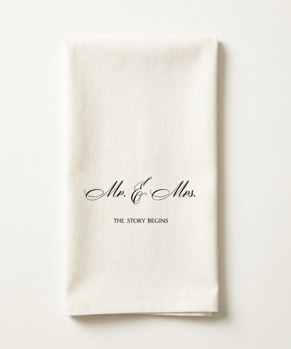 Mr and Mrs. Tea Towel (detail view 2)
