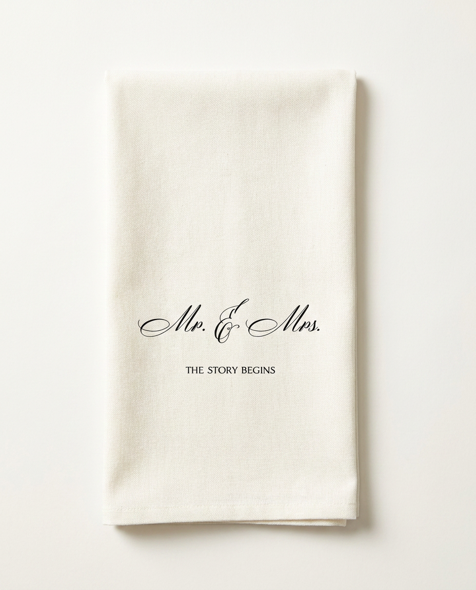 Mr and Mrs. Tea Towel (detail view 2)