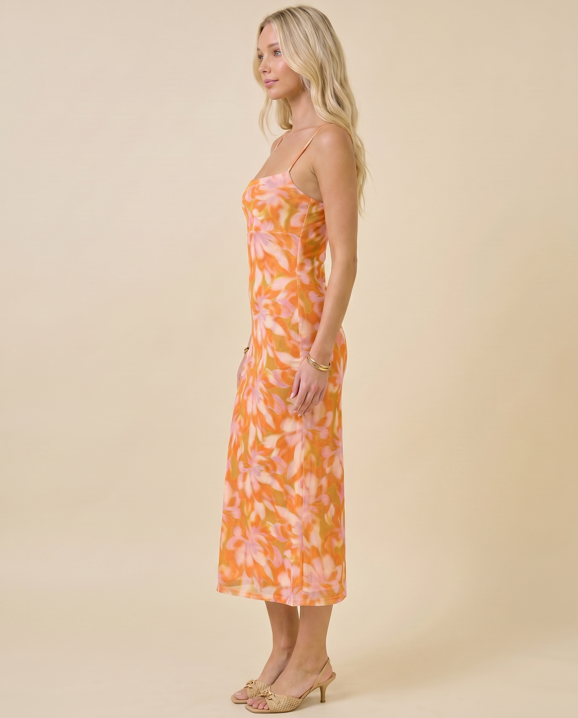 Mykonos Sunset Midi Dress – Greek-Inspired Midi Dress for Women (detail view 3)