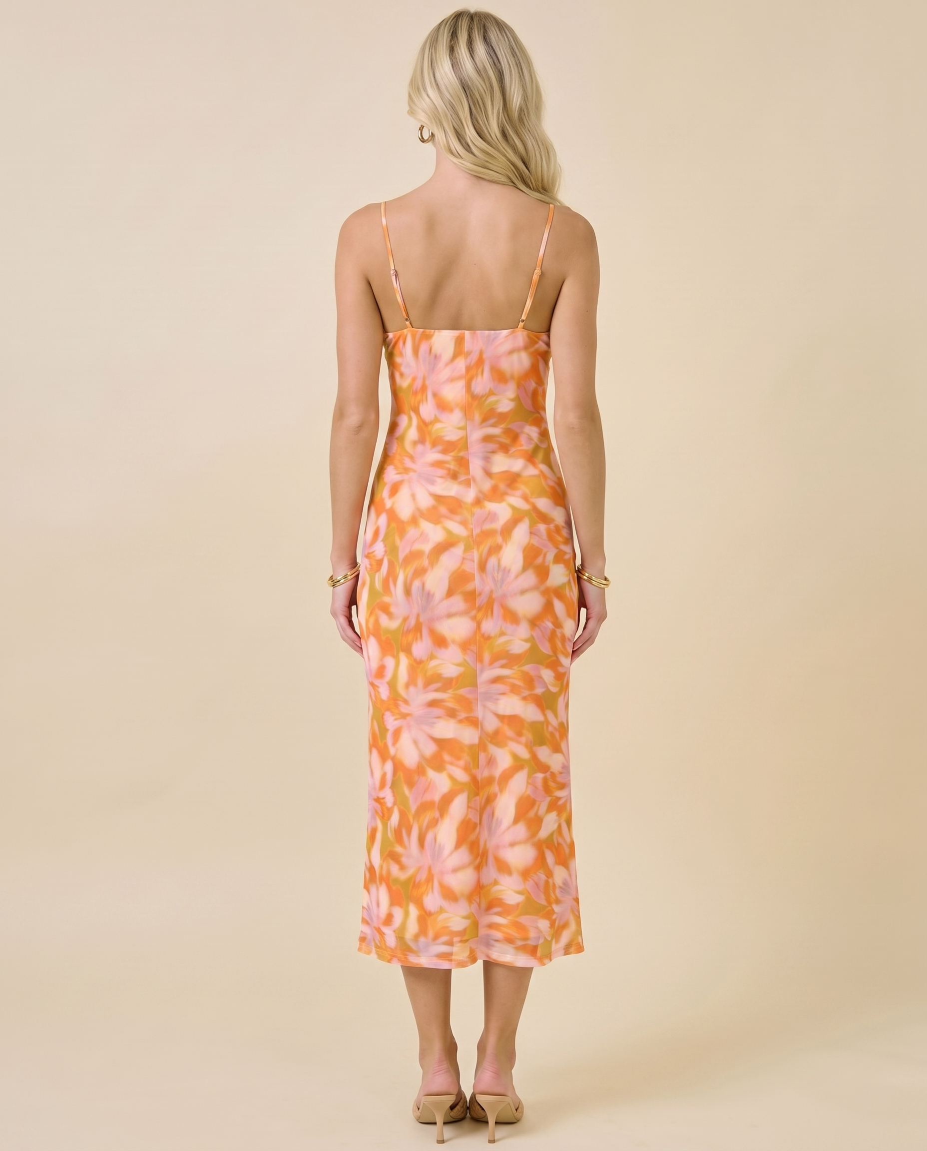 Mykonos Sunset Midi Dress – Greek-Inspired Midi Dress for Women (detail view 4)