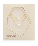 Dual Layer Pearl Pendant Necklace 