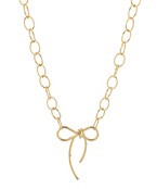 Ribbon Oval Chain Necklace