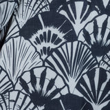 Navy Shell Long Sleeve Mini Dress