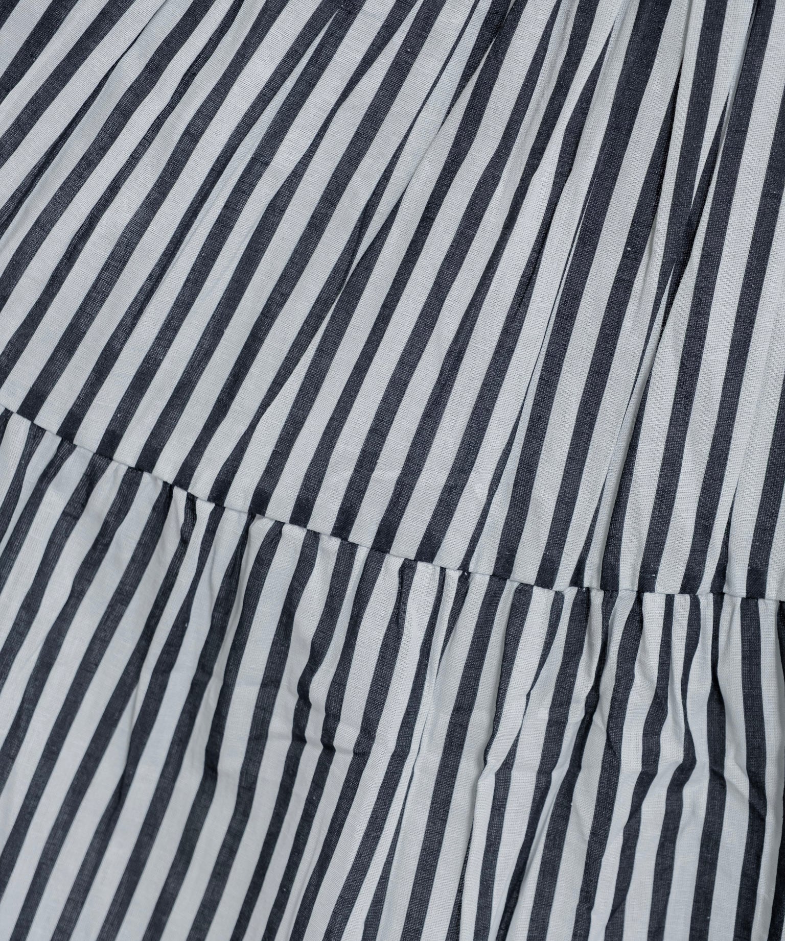 PREORDER: Navy Stripes Halter Neck Midi Dress — Ships Late June/Early July