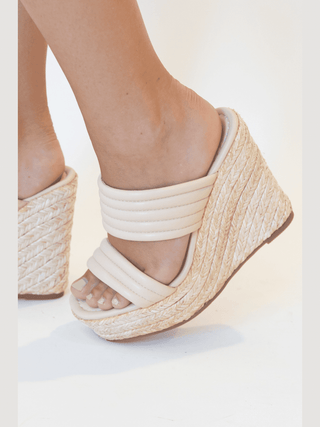 Nude Jane Wedges