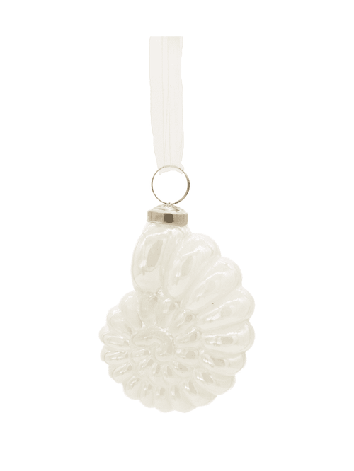 White Nautilus Shell Ornament