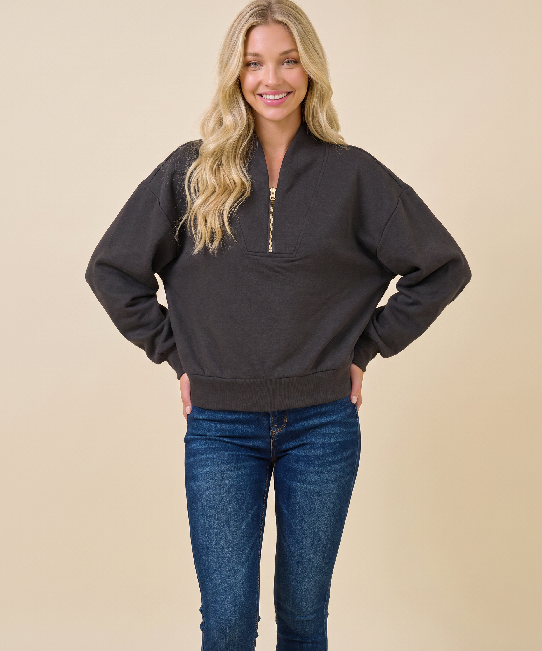 On the Go Half Zip Pullover