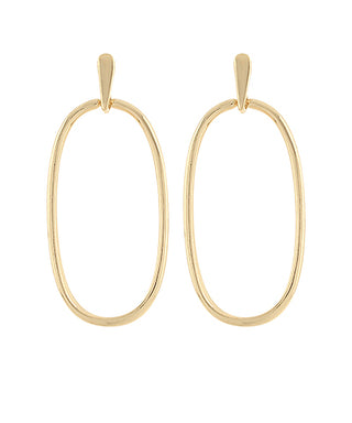 Oval Drop Earrings