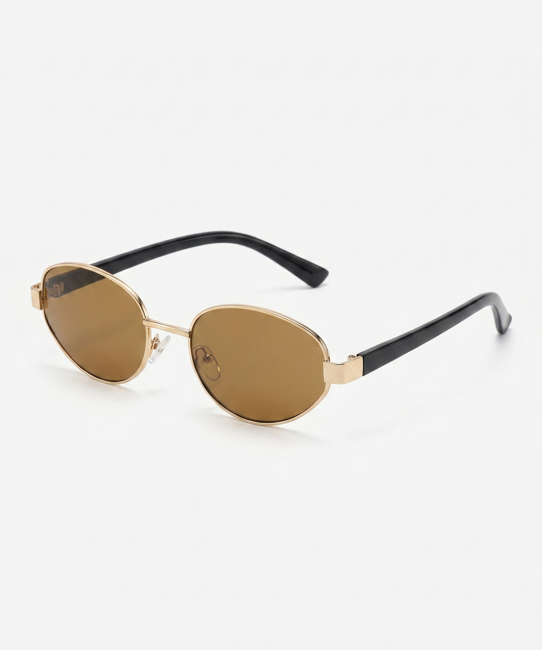 Oval Metallic Frame Sunglasses (detail view 7)
