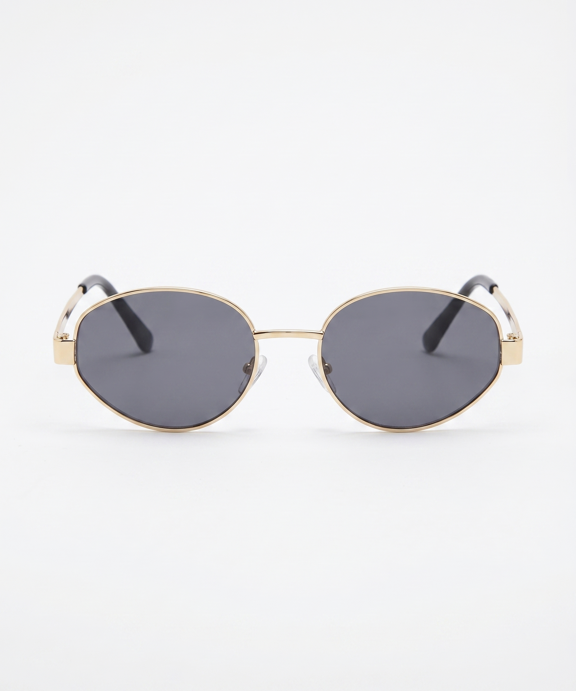 Oval Metallic Frame Sunglasses (detail view 2)