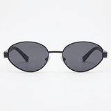 Oval Metallic Frame Sunglasses