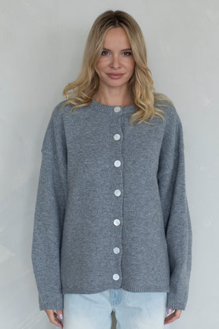 Oversized Long Sleeve Knit Cardigan