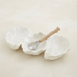 Coastal Oyster Shell Triple Dip Dish & Driftwood Serving Set (detail view 2)