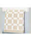 Beige Checkered Throw 50"x60"