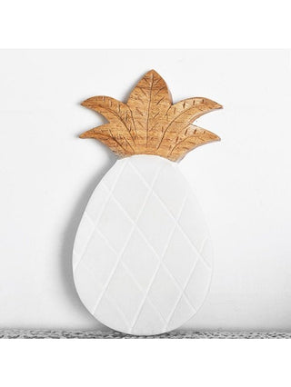 Wood & Marble Pineapple Spoon Rest