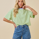 Paloma Stripe Graphic Tee
