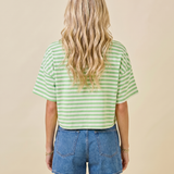 Paloma Stripe Graphic Tee