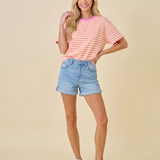 Paloma Stripe Graphic Tee