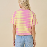 Paloma Stripe Graphic Tee