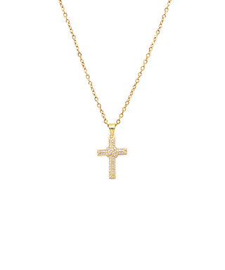 Pave Cross Necklace
