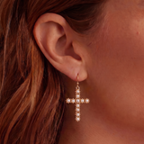 Pearl Cross Earrings