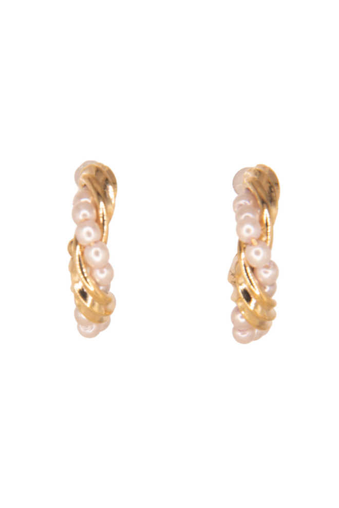 Pearl and Twist Earrings