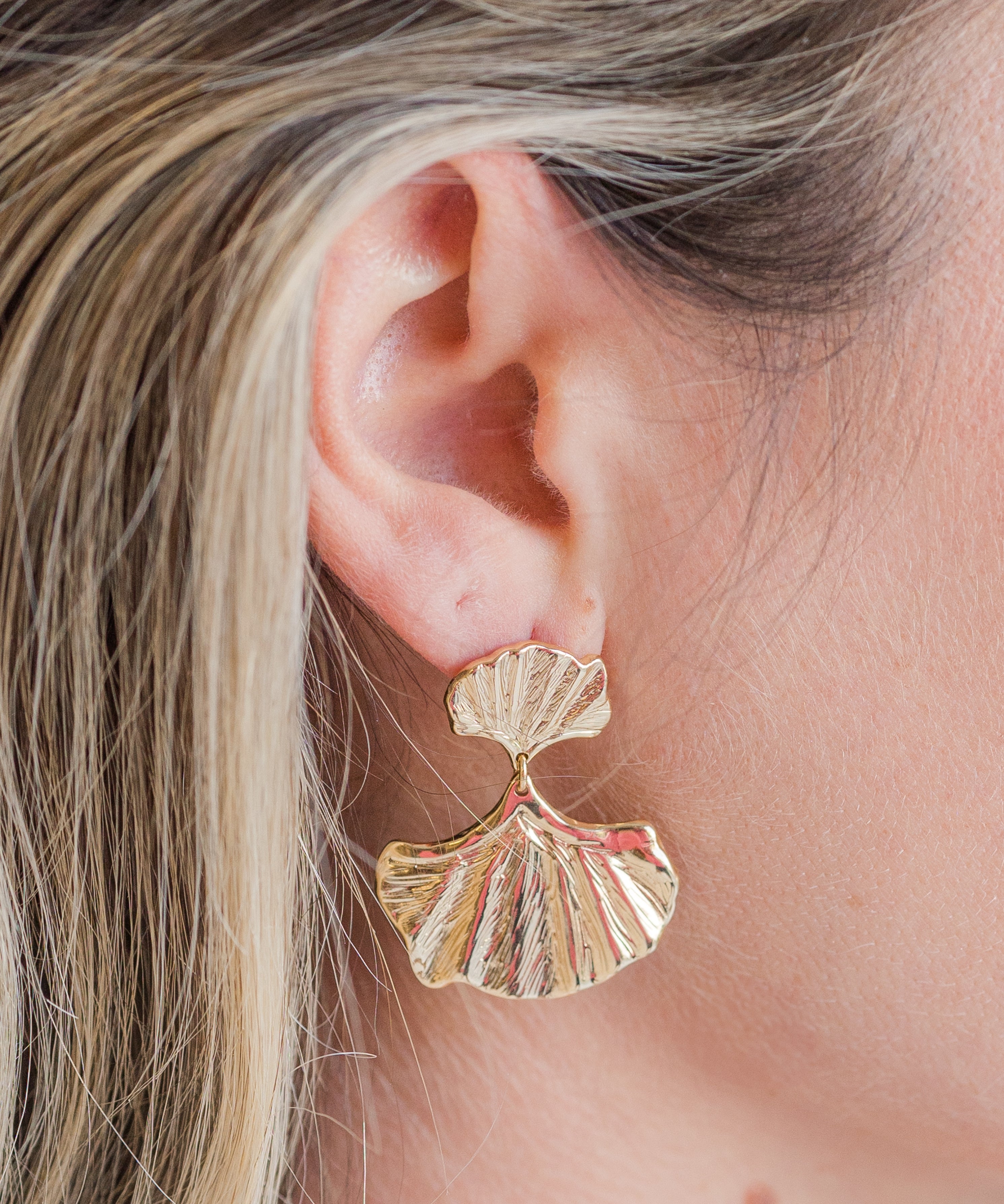 My Sister's Cottage | Waterproof | Fan Drop Earrings (detail view 2)