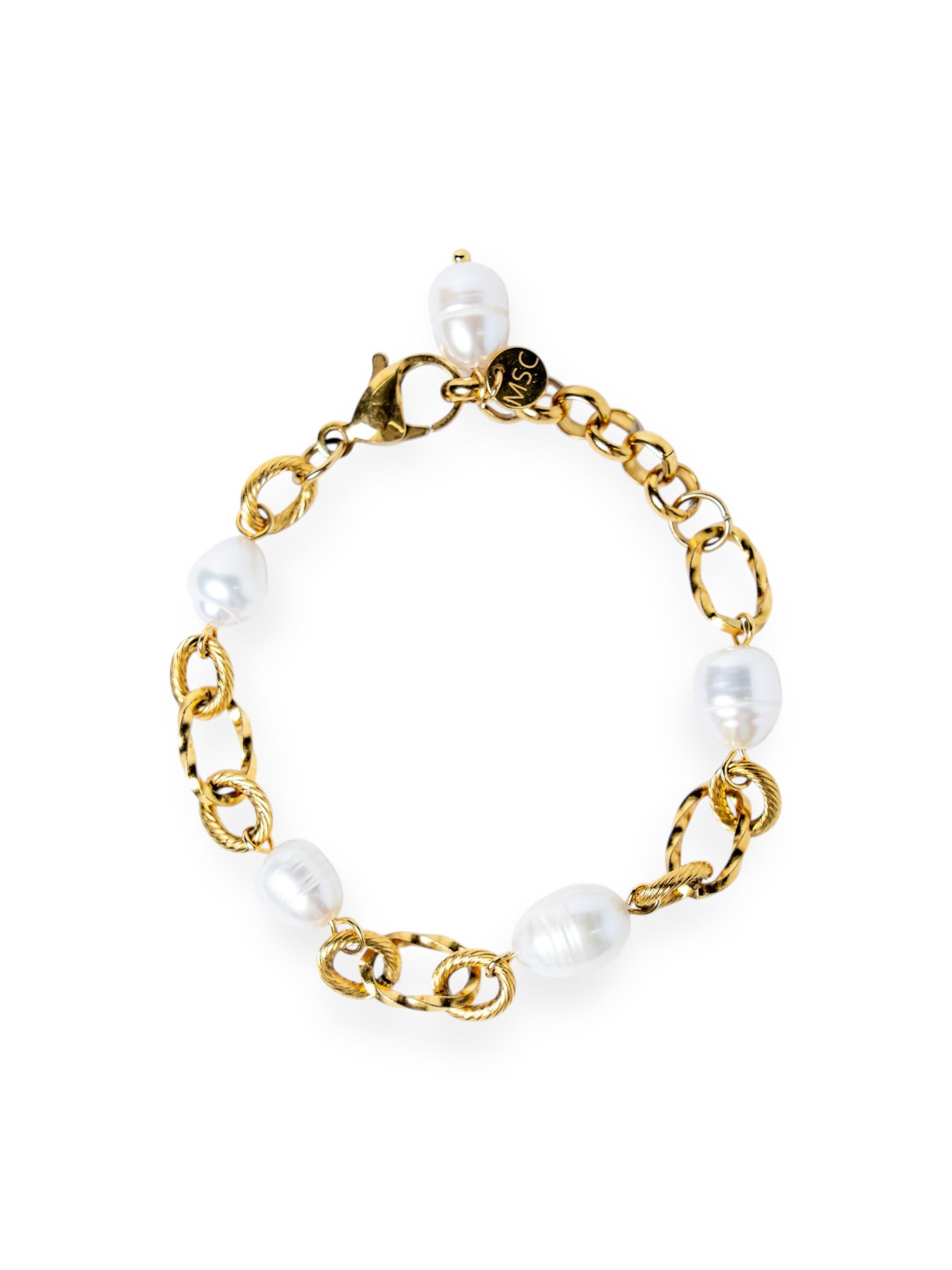 My Sister's Cottage | Waterproof | Chunky Freshwater Cultured Pearl Station Bracelet