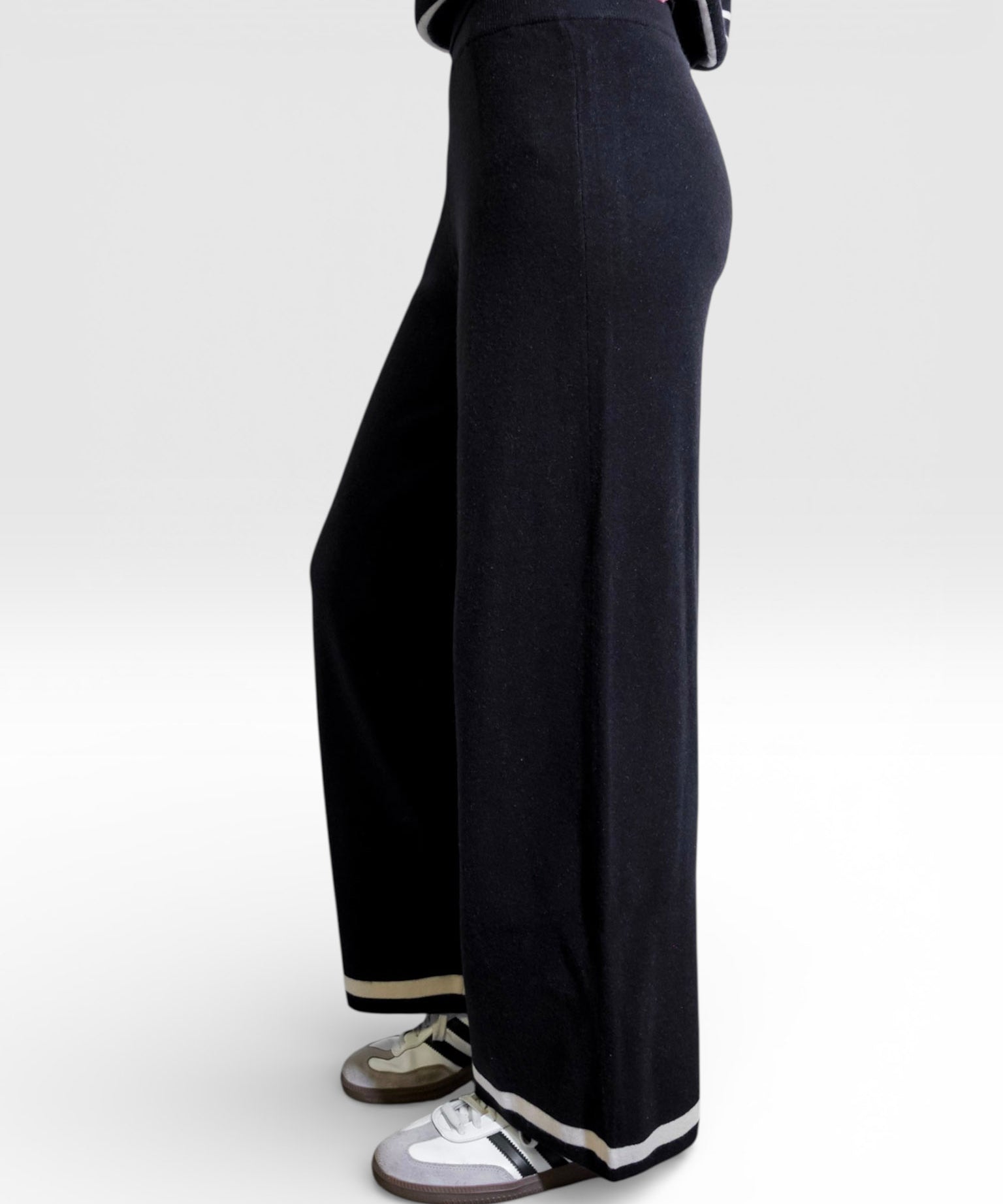 Stripe Detail Knit Pull-On Pants
