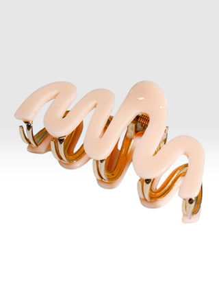 Wavy Line Acetate Claw Clip