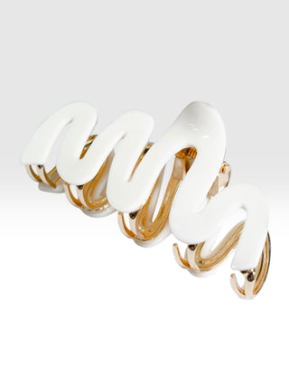 Wavy Line Acetate Claw Clip