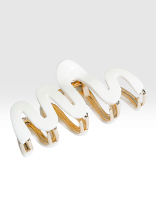 Wavy Line Acetate Claw Clip