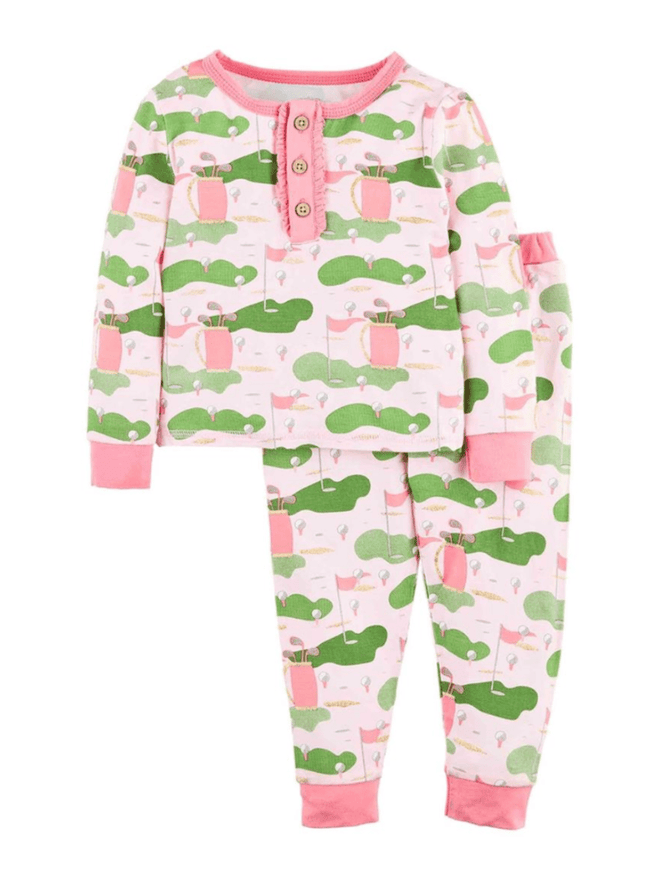 Pink Golf Pajama Set