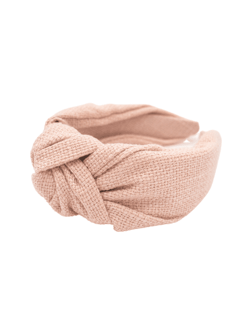 Pink Knotted Fabric Headband