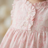 Pink Toile Baby Dress (detail view 3)