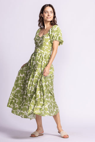 Floral Maxi Dress w/ Belt