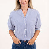 Pinstripe Blouse (detail view 4)