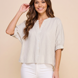 Pinstripe Blouse
