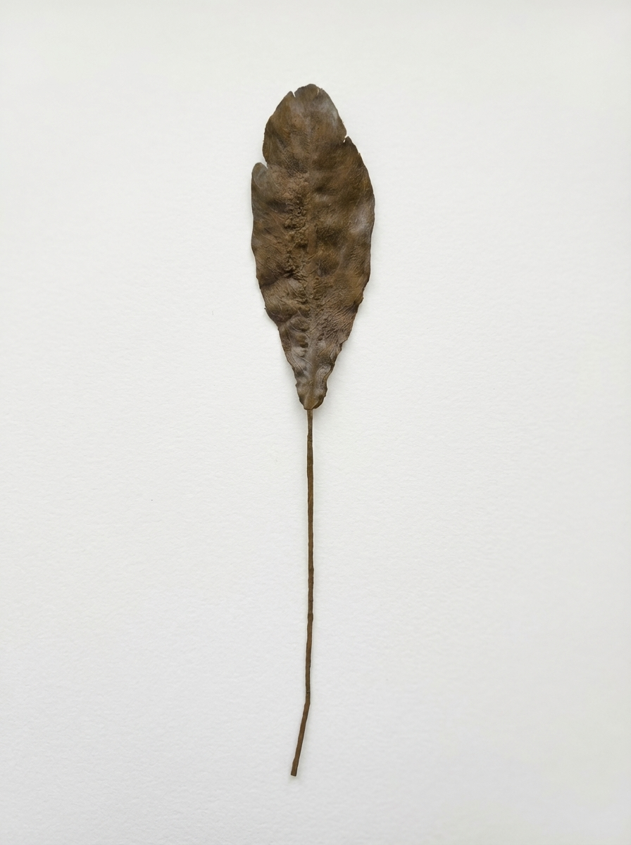 Plaster Finish Faux Leaves